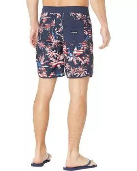 Шорты для плавания Quiksilver Everyday Scallop 19" Boardshorts, цвет Navy Blazer