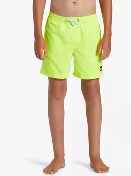 Шорты для плавания Quiksilver EVERYDAY SOLID VOLLEY YTH 14, зеленый