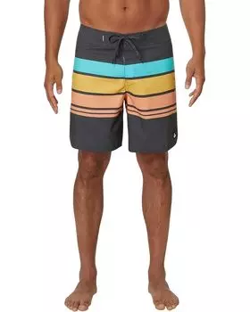 Шорты для плавания Quiksilver Everyday Stripe 19" Boardshorts Swim Trunk, цвет Tarmac