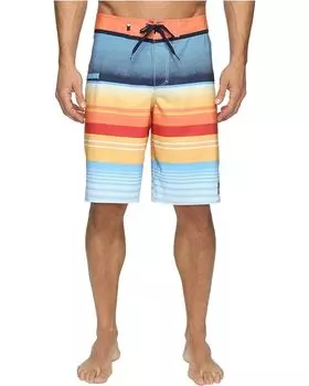 Шорты для плавания Quiksilver Everyday Stripe Vee 21", цвет Nasturticm