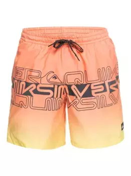 Шорты для плавания Quiksilver "Everyday Wordblock 17"", цвет Fresh Salmon
