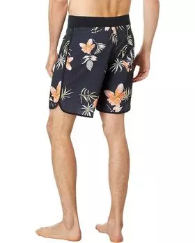 Шорты для плавания Quiksilver Highlite Scallop 19" Boardshorts, цвет Black Tropical Floral