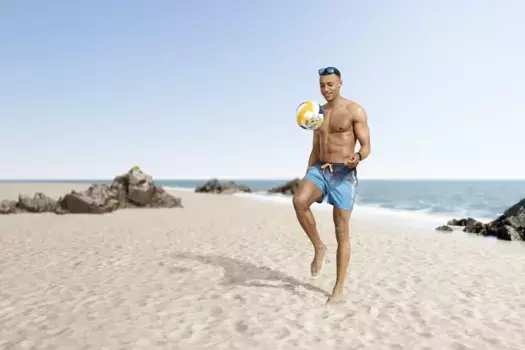 Шорты для плавания Quiksilver "Мужские пляжные шорты для плавания", черный