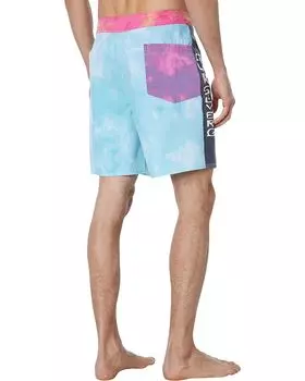 Шорты для плавания Quiksilver Surfsilk Acid Wash 18" Boardshorts, цвет Angel Blue