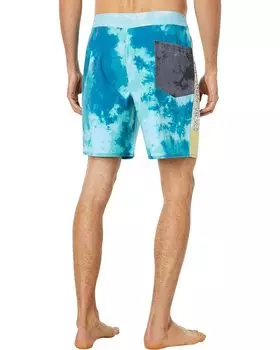 Шорты для плавания Quiksilver Surfsilk Acid Wash 18" Boardshorts, цвет Seaport