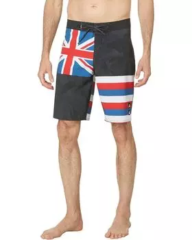 Шорты для плавания Quiksilver Surfsilk Hawaii Flyer 20" Boardshorts Swim Trunk, черный