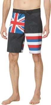 Шорты для плавания Quiksilver Surfsilk Hawaii Flyer 20" Boardshorts Swim Trunk, черный
