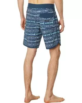 Шорты для плавания Quiksilver Surfsilk Scallop 19" Boardshorts, цвет Midnight Navy