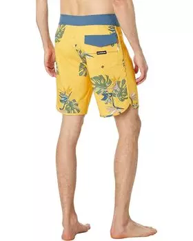 Шорты для плавания Quiksilver Surfsilk Scallop 19" Boardshorts, цвет Yolk