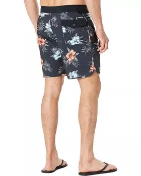 Шорты для плавания Quiksilver Surfsilk Scallop 19" Boardshorts, цвет Black 2