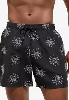 Шорты для плавания REGULAR FIT - EMBROIDERED Next, черный