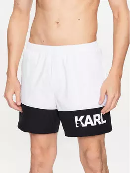 Шорты для плавания regular fit Karl Lagerfeld, белый