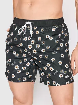 Шорты для плавания regular fit Karl Lagerfeld, черный
