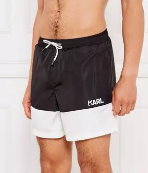 Шорты для плавания Regular fit Karl Lagerfeld, черный