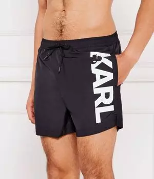 Шорты для плавания Regular fit Karl Lagerfeld, черный