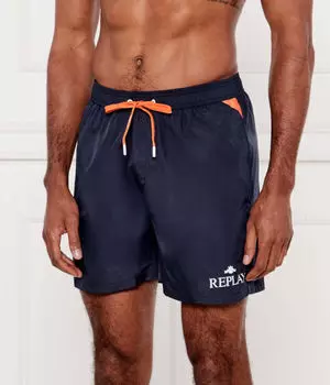Шорты для плавания Regular fit Replay, синий