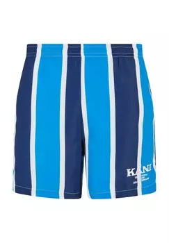 Шорты для плавания Retro Striped Karl Kani, темно-синий белый