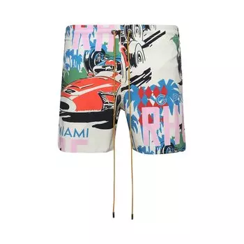 Шорты для плавания Rhude Grand Prix Swim Short, разноцветный