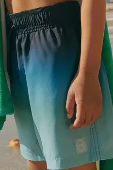 Шорты для плавания с эффектом затенения Abercrombie & Fitch, синий