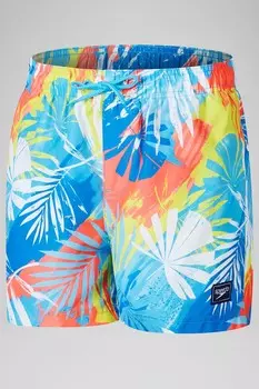 Шорты для плавания с цифровым принтом для мальчиков 13 Speedo, синий