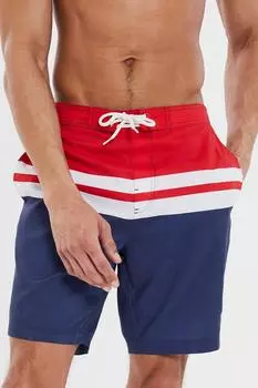 Шорты для плавания с цветными блоками 'Kingdom' Threadbare, синий