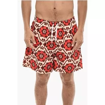Шорты для плавания с цветочным принтом Dsquared2, Red