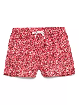 Шорты для плавания с цветочным принтом Kiton, красный