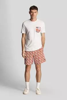 Шорты для плавания с цветочным принтом Оранжевые Debenhams, оранжевый