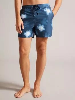 Шорты для плавания с цветочным принтом Ted Baker Echia, синие