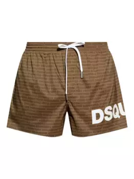 Шорты для плавания с логотипом DSQUARED2, коричневый