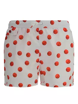 Шорты для плавания с логотипом Kiton, белый