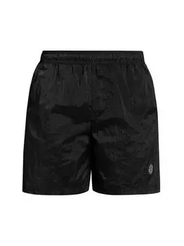 Шорты для плавания с логотипом Stone Island, черный