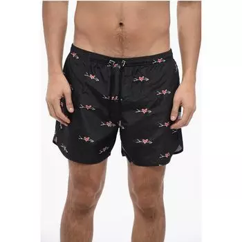 Шорты для плавания с принтом CUPID ALL-OVER Neil Barrett, Bicolor