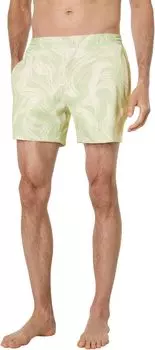 Шорты для плавания с принтом Good Man Brand, цвет Celadon Wavy Stripe