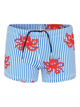 Шорты для плавания с принтом «крабы» MC2 Saint Barth Kids, синий