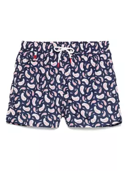 Шорты для плавания с принтом пейсли Kiton, синий