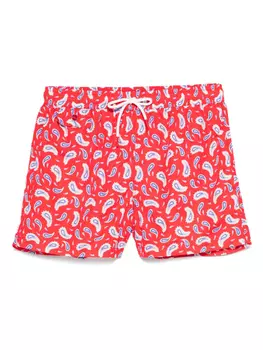 Шорты для плавания с принтом пейсли Kiton, красный