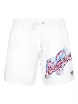 Шорты для плавания с принтом Philipp Plein, белый