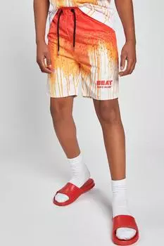 Шорты для плавания с принтом "Splash" Beat Boyz Club, оранжевый