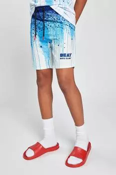 Шорты для плавания с принтом "Splash" Beat Boyz Club, синий