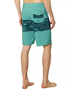 Шорты для плавания Salty Crew Topwater 21" Boardshorts, цвет Navy/Aqua
