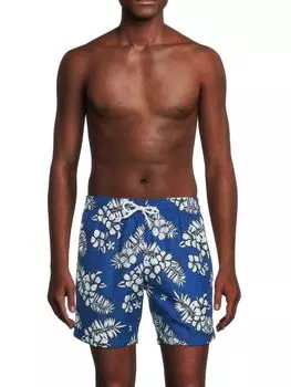 Шорты для плавания Sano с цветочным принтом Trunks Surf + Swim, цвет Dusk Blue