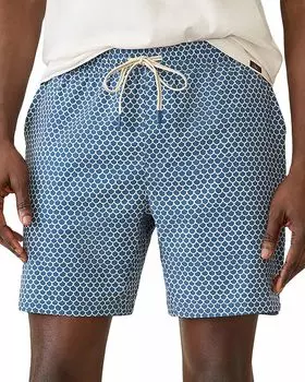 Шорты для плавания Shorelite 7" Faherty, синий
