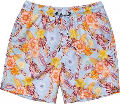 Шорты для плавания Snapper Rock Boho Tropical Sustainable Volley Boardshorts, синий