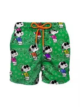 Шорты для плавания Snoopy Cool Bandana MC2 Saint Barth, зеленый