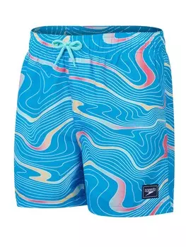 Шорты для плавания Speedo BOYS DIGI PRINTED 13'' WATERSHORT, синий