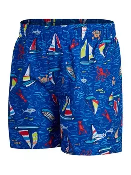 Шорты для плавания Speedo BOYS PRINTED 11 WATERSHORT, синий