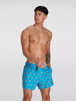 Шорты для плавания Speedo PRINT LEIS 14 WSHT AM, синий