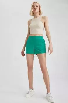 Шорты для плавания стандартного кроя Fall In Love DeFacto, зеленый