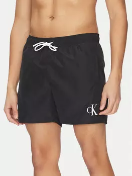 Шорты для плавания стандартный крой KM0KM01101 Calvin Klein Swimwear, черный